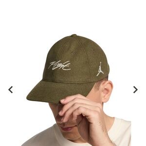 Jordan Olive Green Flight Cap